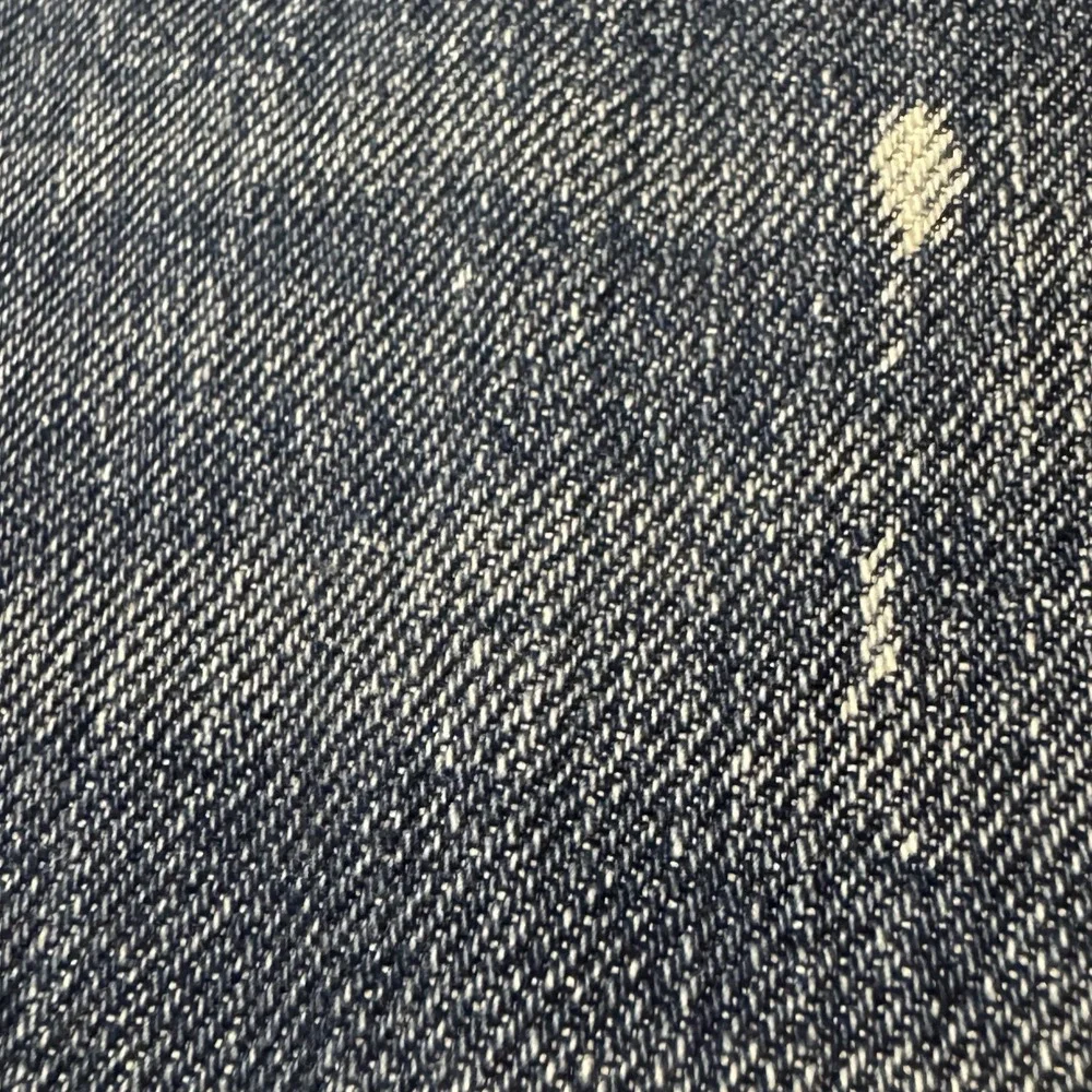 Express Blake Loose Fit Boot Cut Mens Jeans 38x34 Blue Distressed Denim